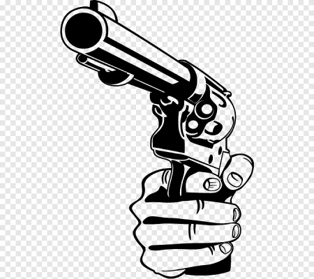 Мультяшная рука с пистолетом