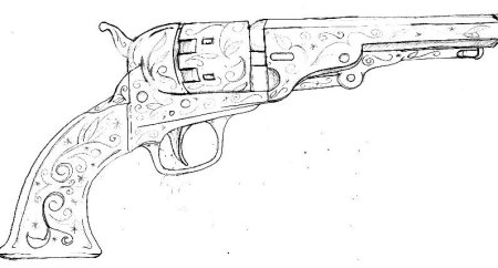 Кольт эскиз