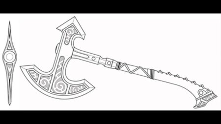 Топор Кратоса чертежи