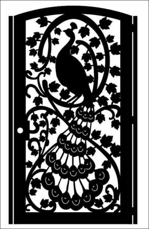 Калитка плазменная резка вектор DXF