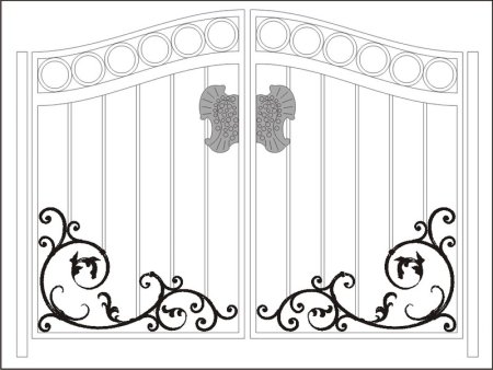 Кованые ворота эскизы