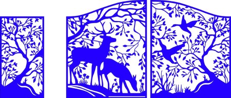 Трафарет для ворот