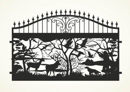 Забор рисунок