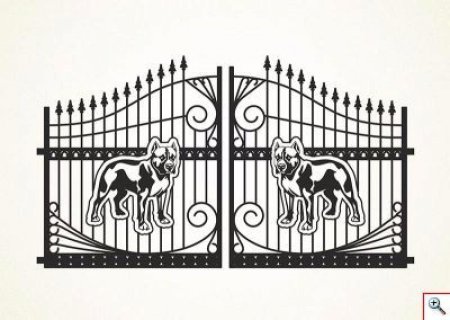 Кронштейн вектор DXF