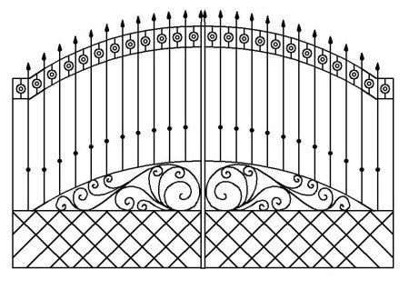 Эскиз декоративной решетки