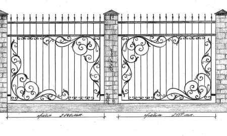 Ажурные кованые заборы