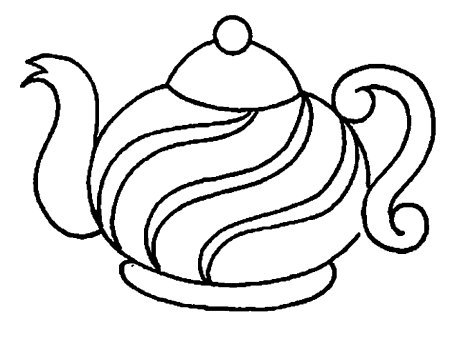 Чайник раскраска