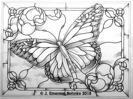Трафареты для витражной росписи по стеклу