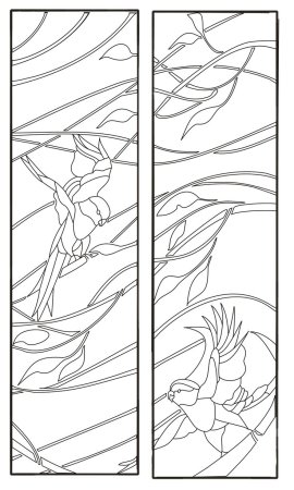 Витражные трафареты