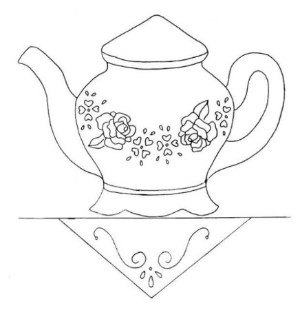 Трафареты посуды для росписи