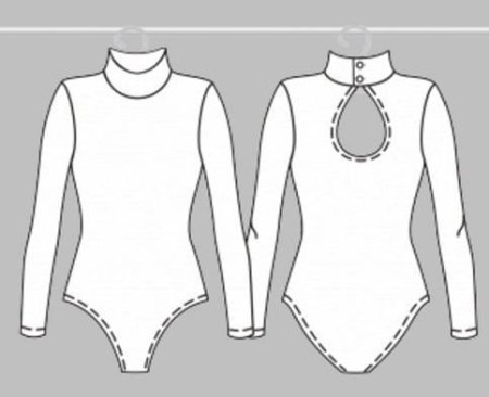 Лекало гимнастического купальника