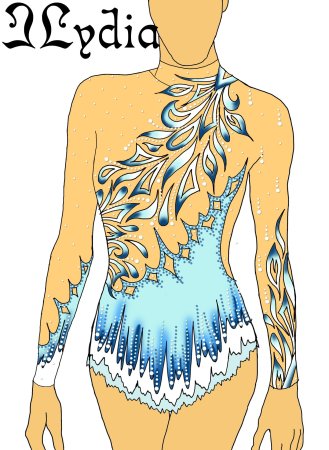 Аппликации на гимнастический купальник