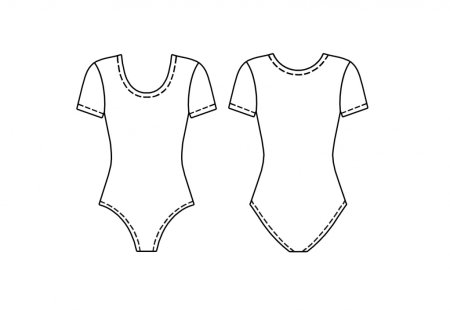 Гимнастический купальник вектор