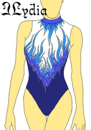 Эскиз купальника для спортивной гимнастики