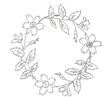 Трафареты для вышивки гладью