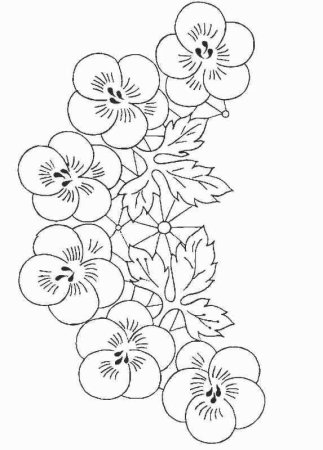 Трафареты цветов для вышивания