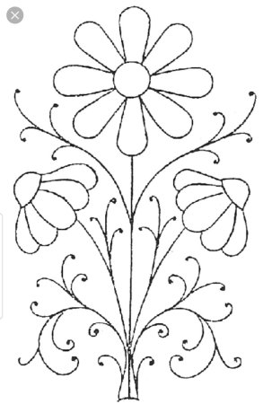 Трафареты цветов для вышивки