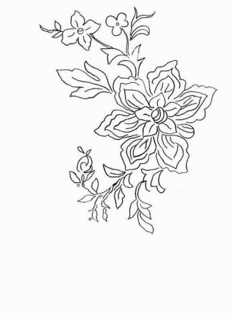 Трафареты цветов для вышивки