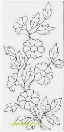 Трафареты цветов для вышивания