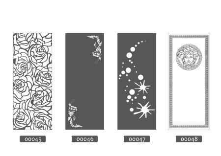 Трафарет на дверь входную