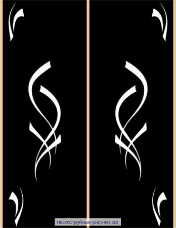 Трафарет на дверь