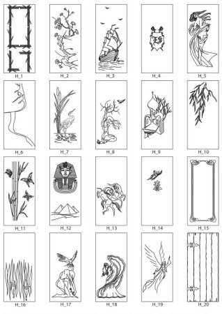 Трафарет на дверь входную