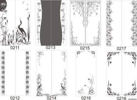 Трафареты для украшения шкафчиков
