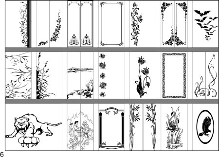 Рисунок для зеркала трафарет