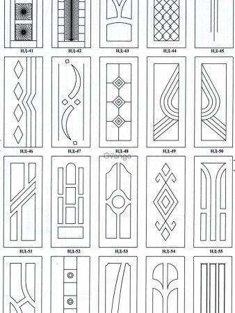 Геометрический орнамент на двери