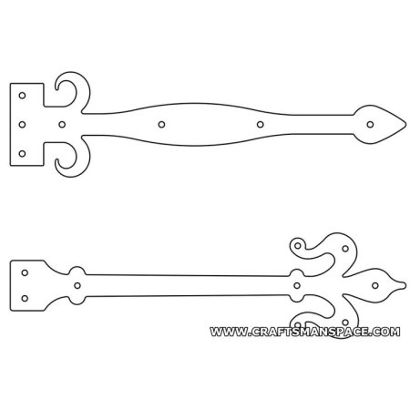 Трафареты ручки на сундуке