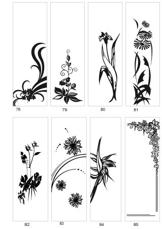 Эскизы пескоструйных рисунков