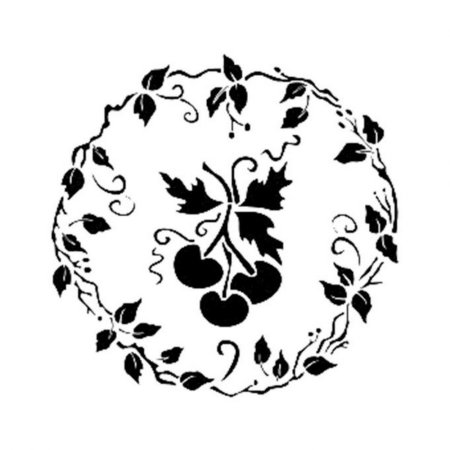 Трафареты для декора круглые