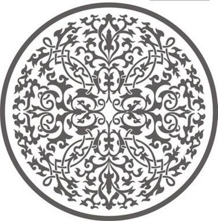 Трафареты для декора круглые