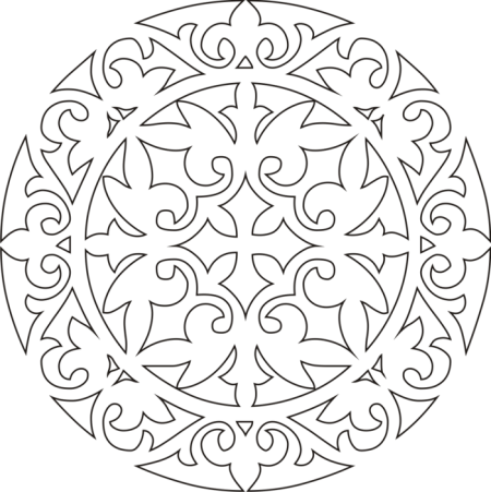 Круглый орнамент