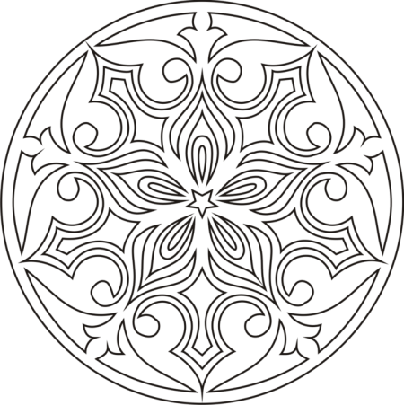 Эскизы орнаментов в круге