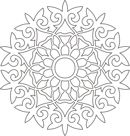Круговые узоры для росписи