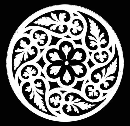 Растительный узор в круге