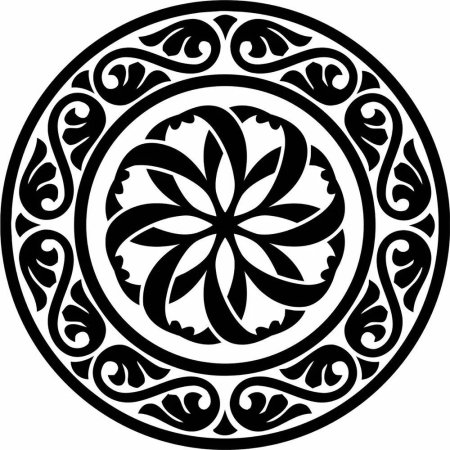 Круглый орнамент
