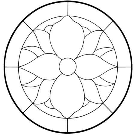 Витраж шаблон