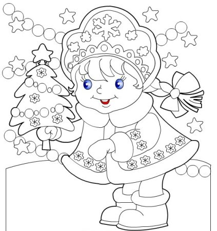 Раскраски новогодние для детей