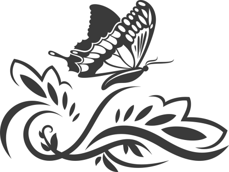 Эскиз трафарета для стен