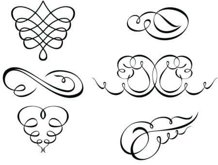 Узор завитки