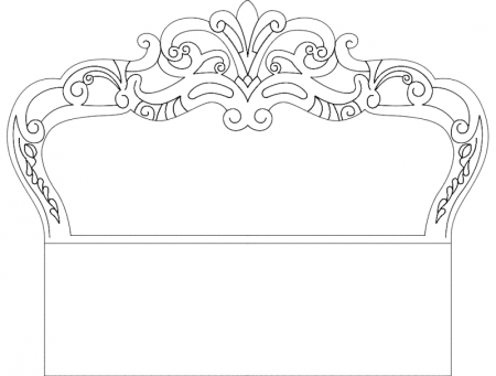 Кровать раскраска