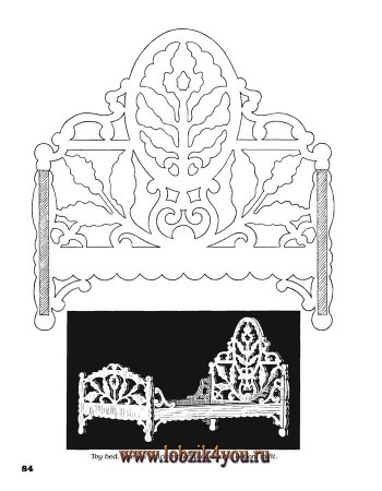 Разукрашка кровать