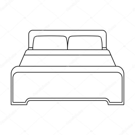 Кровать силуэт