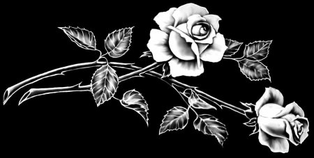 Гранитный памятник с цветами