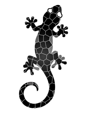 Трафареты ящериц для декора