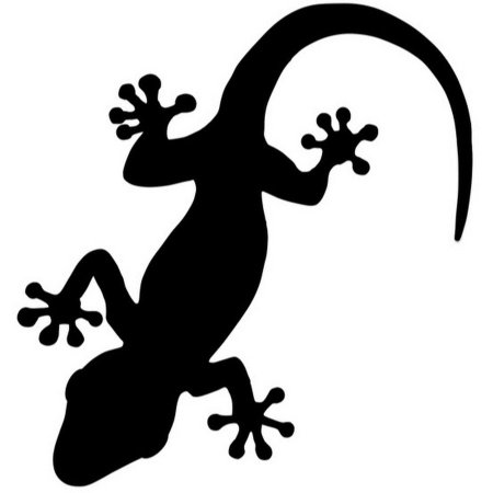 Трафарет ящерицы для стен