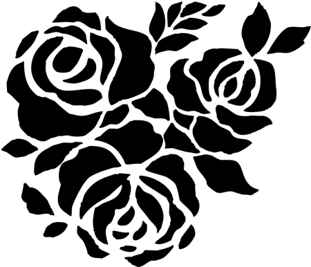 Цветы трафарет для вырезания