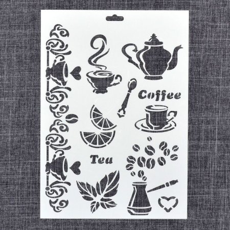 Трафареты для декупажа чай